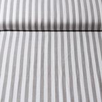 Viskose-Popeline - Streifen Braun Weiß Garngefärbt