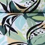 Jersey viscose - Grandes feuilles Vert