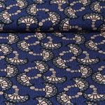 Viskose - Bali Mosaik Blau