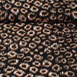 Popeline de viscose - Motif léopard rayé Noir