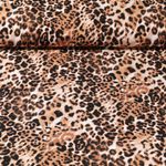 Viskose-Popeline - Gepardmuster Klein Beige Schwarz