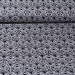 Baumwoll-Canvas - Digitaldruck Stempeldruck Schwarz