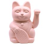 Maneki Neko - Glückskatze L - rosa-1