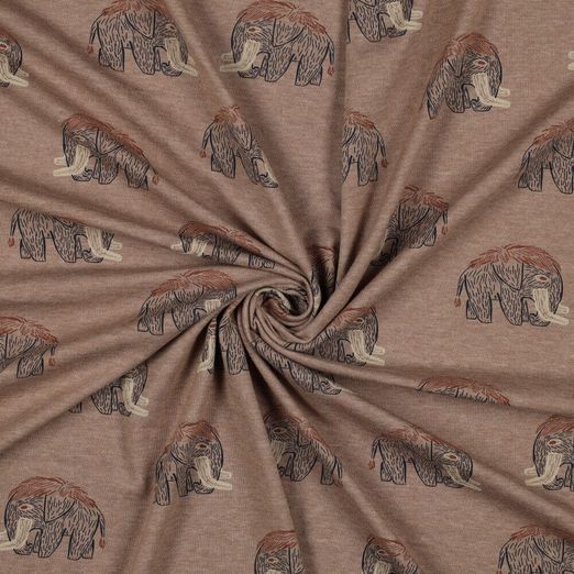 Jersey - Melange Mammute Taupe