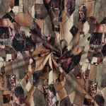 Lona de algodón - Estampado digital Geo abstracto marrón