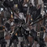 Lona de algodón - Estampado digital Geo Abstracto Navy