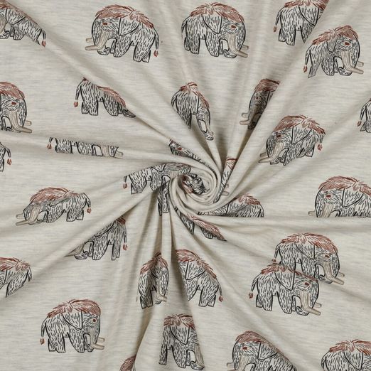 Jersey - Melange Mammute Ecru