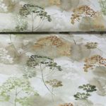 Baumwoll-Canvas - Digitaldruck Blumen Moosgrün