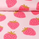 Musselin - Erdbeeren Aprikot