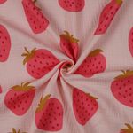 Musselin - Aardbeien Abrikoos