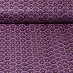 Beschichtete Baumwolle - Fächer Lila