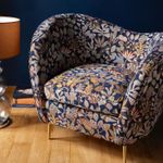 Gobelin - Jacquard Jungle Bleu nuit-1