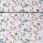 Coton - Coqs et poules Gris