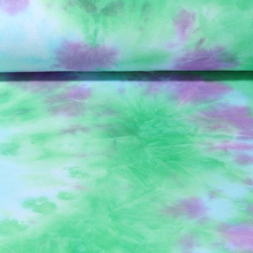 Sweat d'été - French Terry Tie and Dye Vert