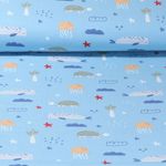 Jersey - Tortues et amis Bleu clair