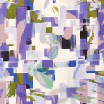 Viskose - Digitaldruck Abstraktes Muster Lila