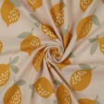 Katoenen Mousseline - Citroen Beige