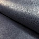 Scuba - Imitation daim à impression feuille Navy