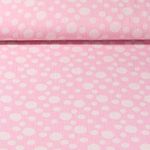 Baumwoll-Musselin - Jacquard Doubleface Punkte Rosa