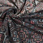 Canvas en coton – impression numérique carreaux Navy