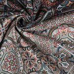 Toile de coton - impression numérique carreaux bleu clair