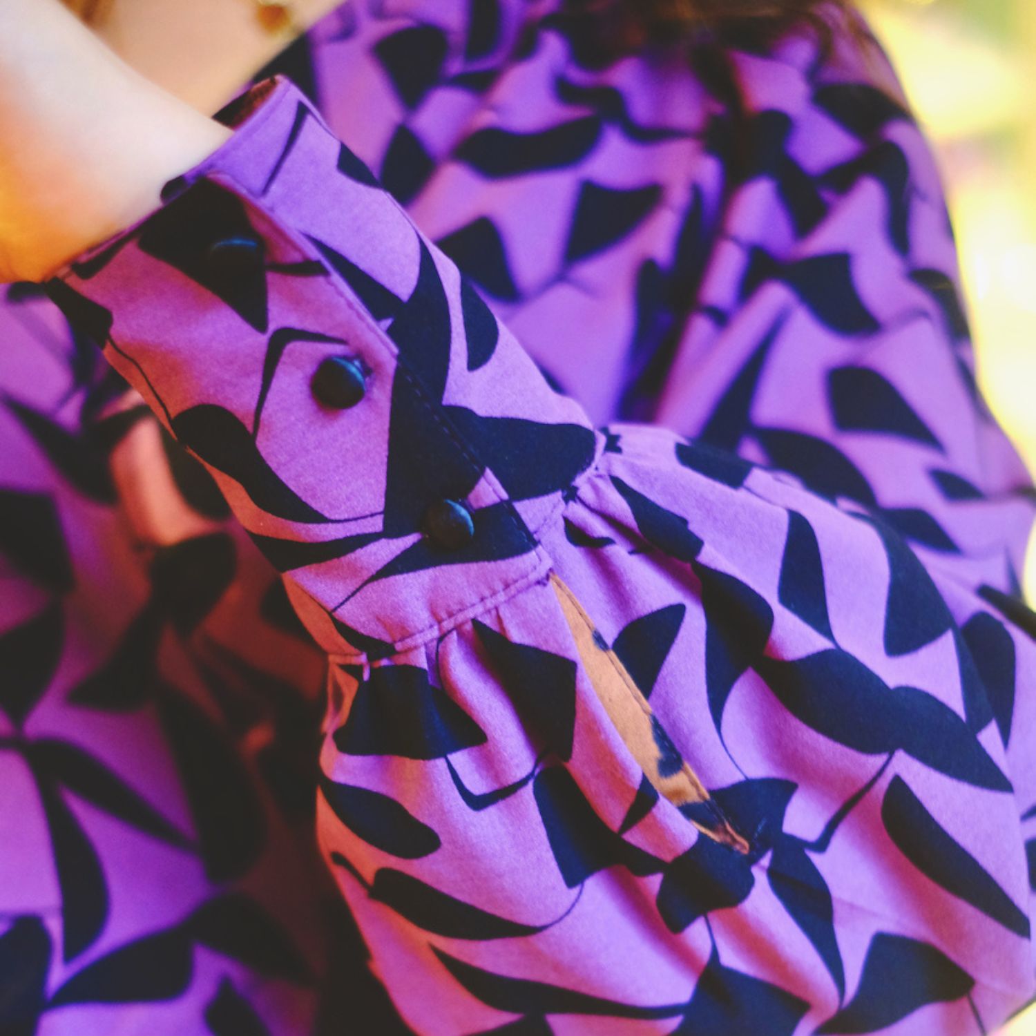 Popeline de viscose - Stretch Abstrait Aubergine-2 Popeline de viscose - Stretch Abstrait Aubergine-2