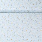 Popeline de coton - Etoiles Bleu clair