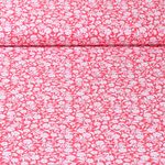 Baumwoll-Popeline - Blumen Rot