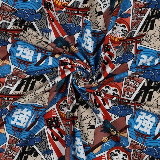 Jersey Digitaldruck - Manga Mehrfarbig