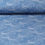 Sommersweat - French Terry Cabrios Jeansblau Angeraut