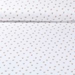 Mousseline de coton - Double Gaze Impr. num.Tulipes Blanc cassé Orange