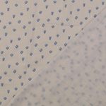 Bomulds-Musselin - Double Gauze digitaltryk Tulipaner Offwhite Denimblå