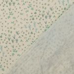 Bomulds-musselin - Double Gauze digitaltryk botanik ecru grøn