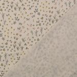 Bomuldsmusselin - Double Gauze digitaltryk botanik ecru orange