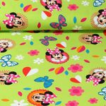 Jersey - Digitaldruck Minnie Mouse Apfelgrün