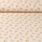 Jersey - Mäuse Garngefärbt Aprikose