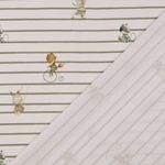 Jersey - Estampado digital Animales en el circo con rayas blancas