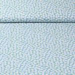 Popeline de coton - Fleurs dispersées Bleu