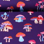 Ekologisk Jersey - Hamburger Liebe Digitalt tryck Hand On Heart Dream Lila