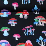 Bio Jersey - Hamburger Liebe Digitaldruck Hand On Heart Dream Schwarz