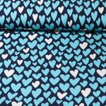 Bio Jersey - Hamburger Liebe Digitaldruck Hand On Heart Honest Navy