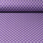 Biologische jacquard jersey - Hamburger Liebe Hand op Harten Geluksbrei Paars