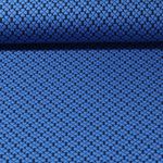 Bio Jacquard Jersey - Hamburger Liebe Hand on Hearts Lucky Knit Blau