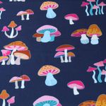 Ekologisk Muslin - Hamburger Liebe Digitalt tryck Hand On Heart Dream Navy