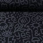 Bio Sweat - Hamburger Liebe Hand on Heart All I Want Stepper Schwarz