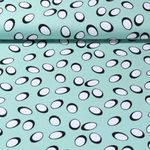 Baumwoll-Cretonne - Ovale Mint