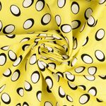 Bomuldscretonne - Gule ovaler