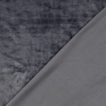 Fluwelen tricot - superstretch effen grijs