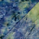 Aksamitny jersey - Superstretch batik miętowo-niebieski