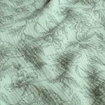 Mousseline – Fleurs d'été sur fond menthe